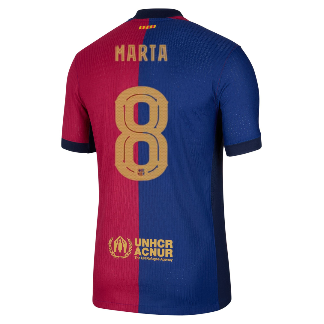 Barcelona Home 24/25 Match Shirt - MARTA 8 - Straight Fit