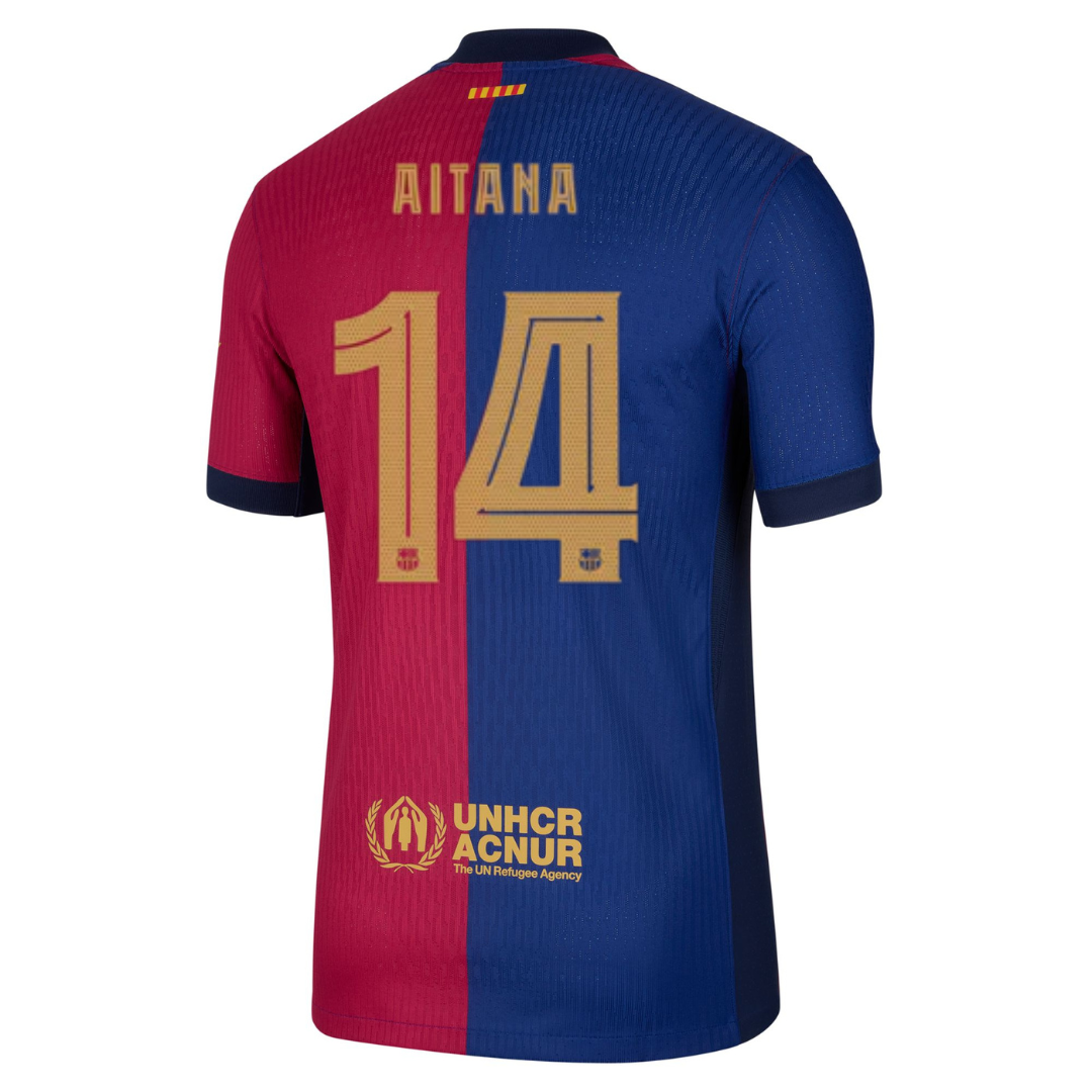 Barcelona Home 24/25 Match Shirt - AITANA 14 - Straight Fit