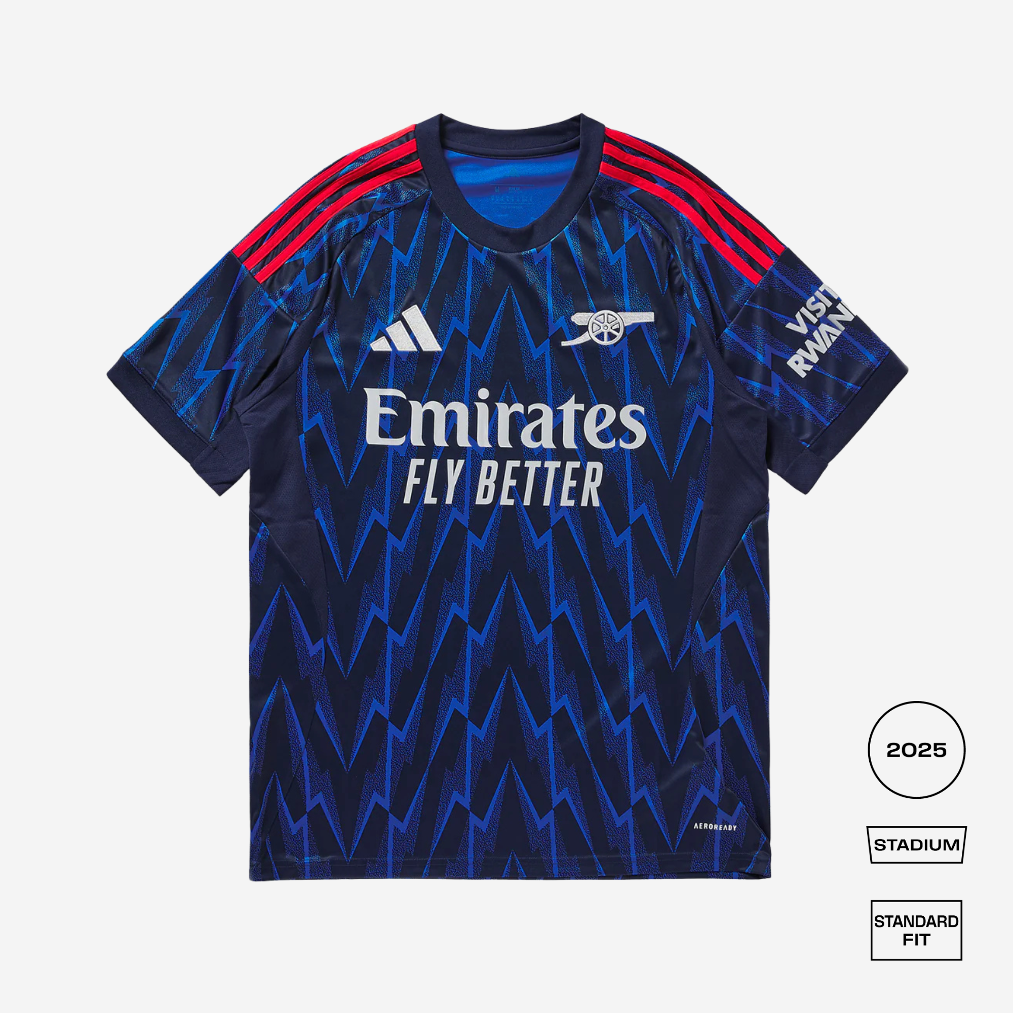 Arsenal 2025/26 Straight Fit Away Stadium Jersey