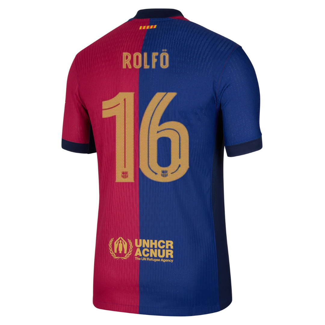 Barcelona Home 24/25 Match Shirt - ROLFÖ 16 - Straight Fit