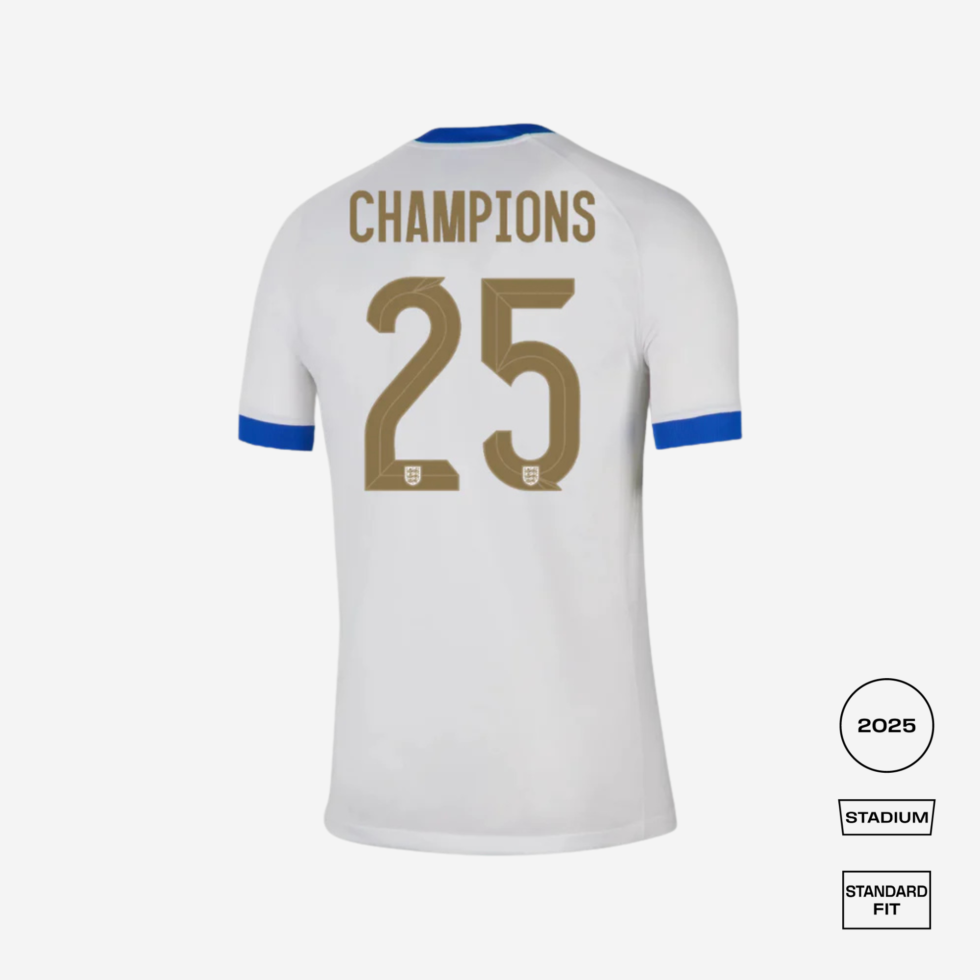 England Home CHAMPIONS 25 Straight Fit Shirt