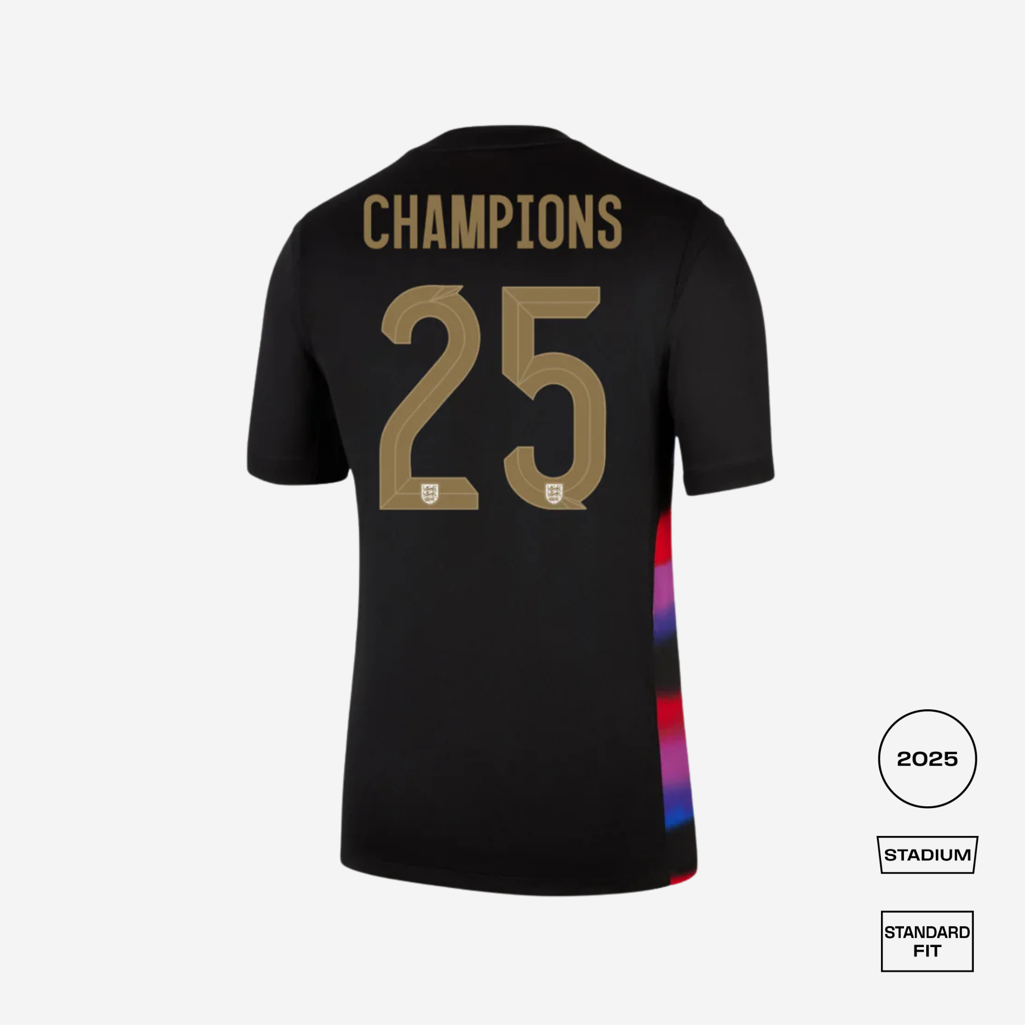 England Away CHAMPIONS 25 Straight Fit Shirt