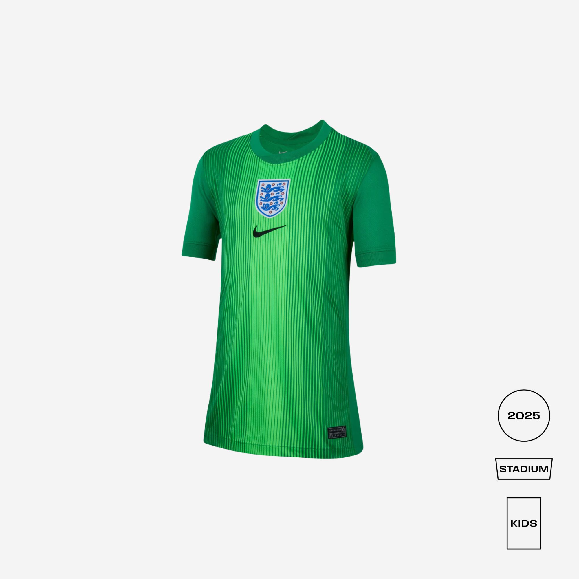 England Stadium Goalkeeper Big Kids' Short-Sleeve Jersey