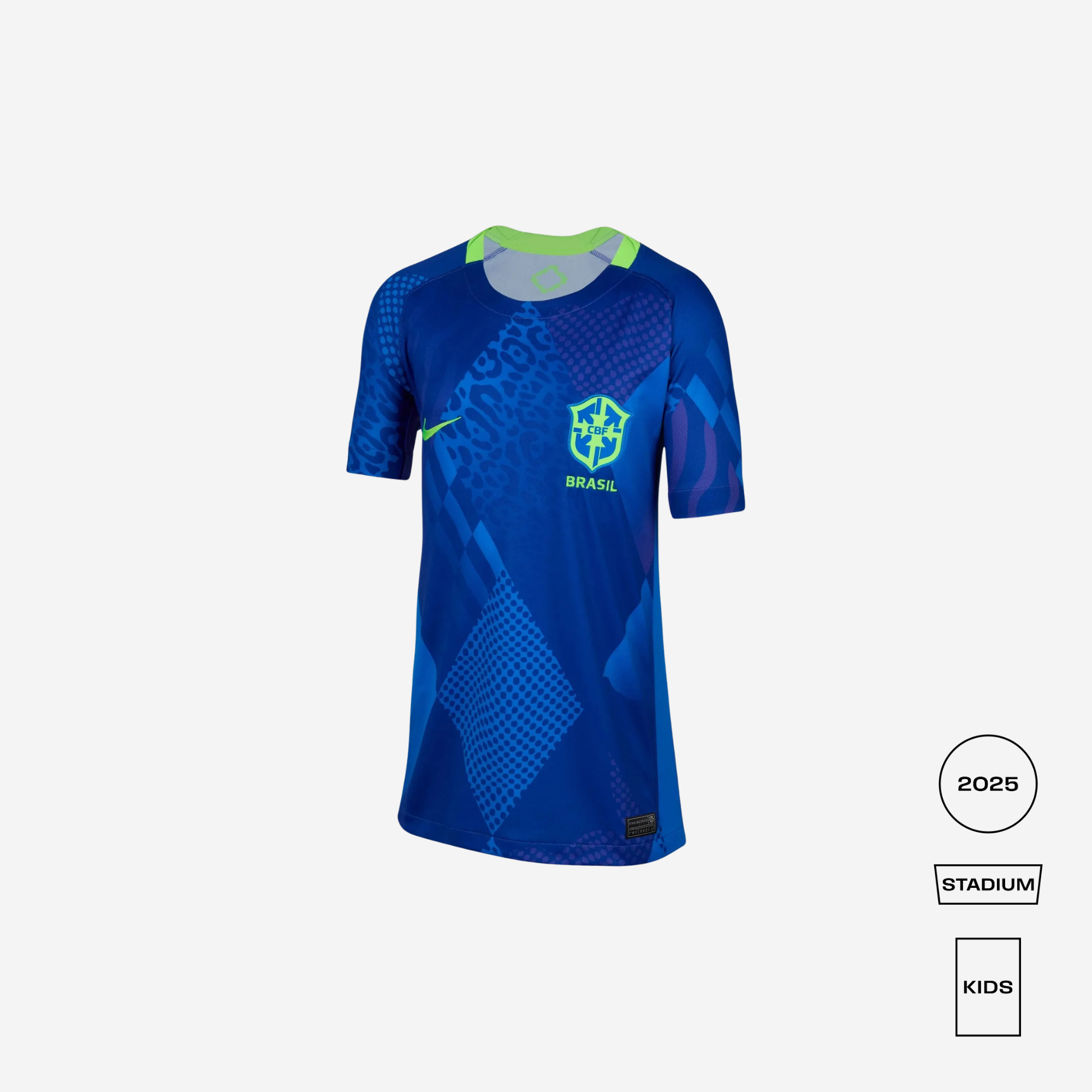 Brazil 2025 Stadium Away Big Kids' Nike Stadium Shirt
