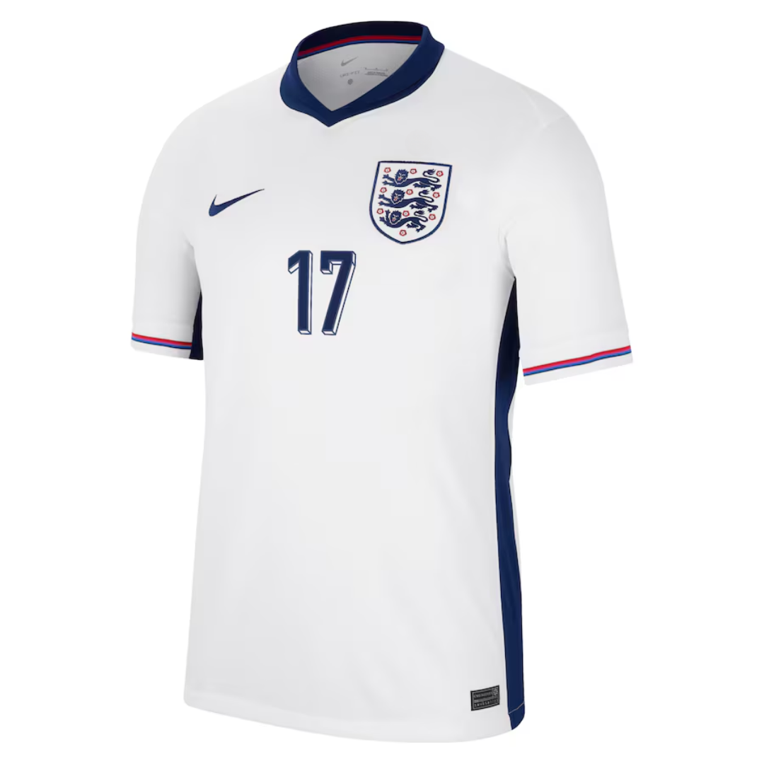 England Lionesses Home 2024 Straight Fit Shirt - KELLY 17