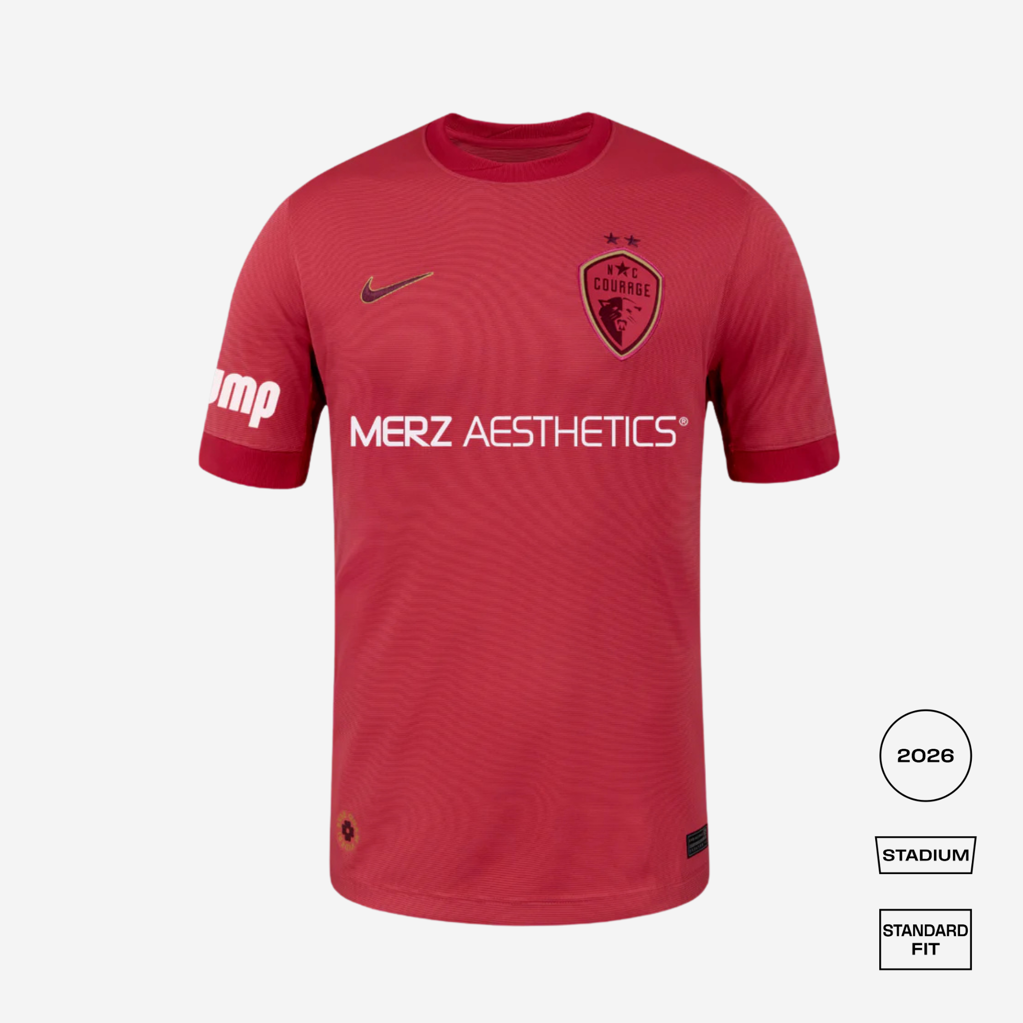 North Carolina Courage 2026 Away Straight Fit Stadium Shirt