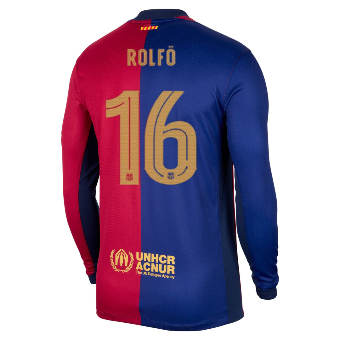 Barcelona Home 24/25 Longsleeve Straight Fit - ROLFÖ 16