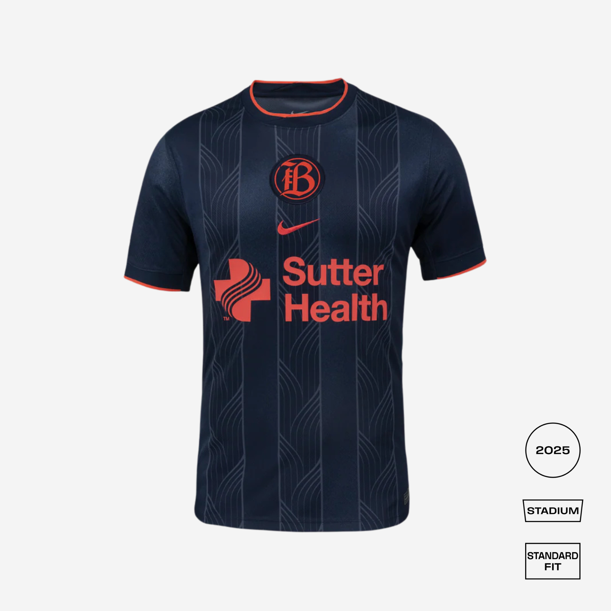 Bay FC Home 2025 Straight Fit Nike Stadium Shirt
