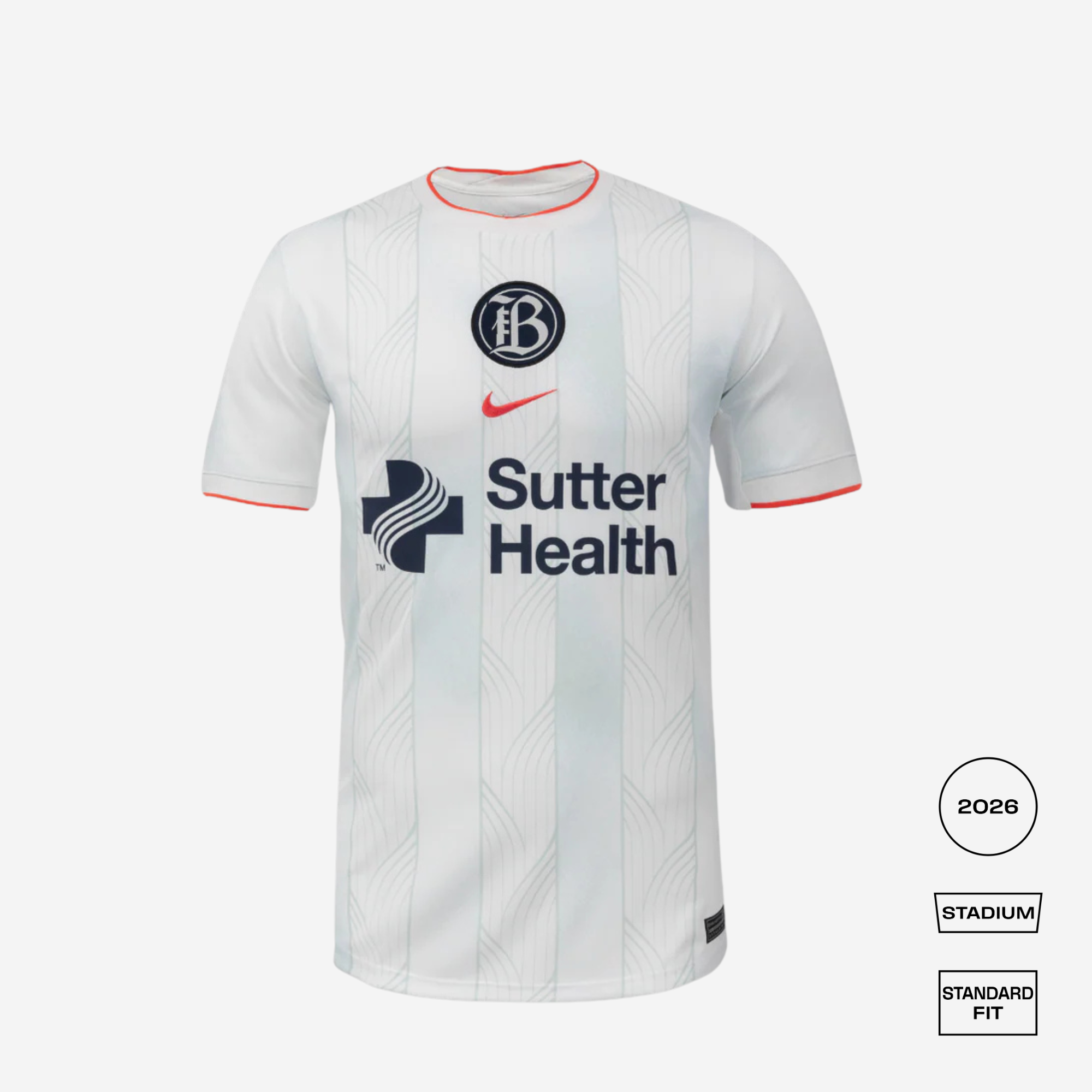 Bay FC Away Straight Fit Nike Stadium Shirt