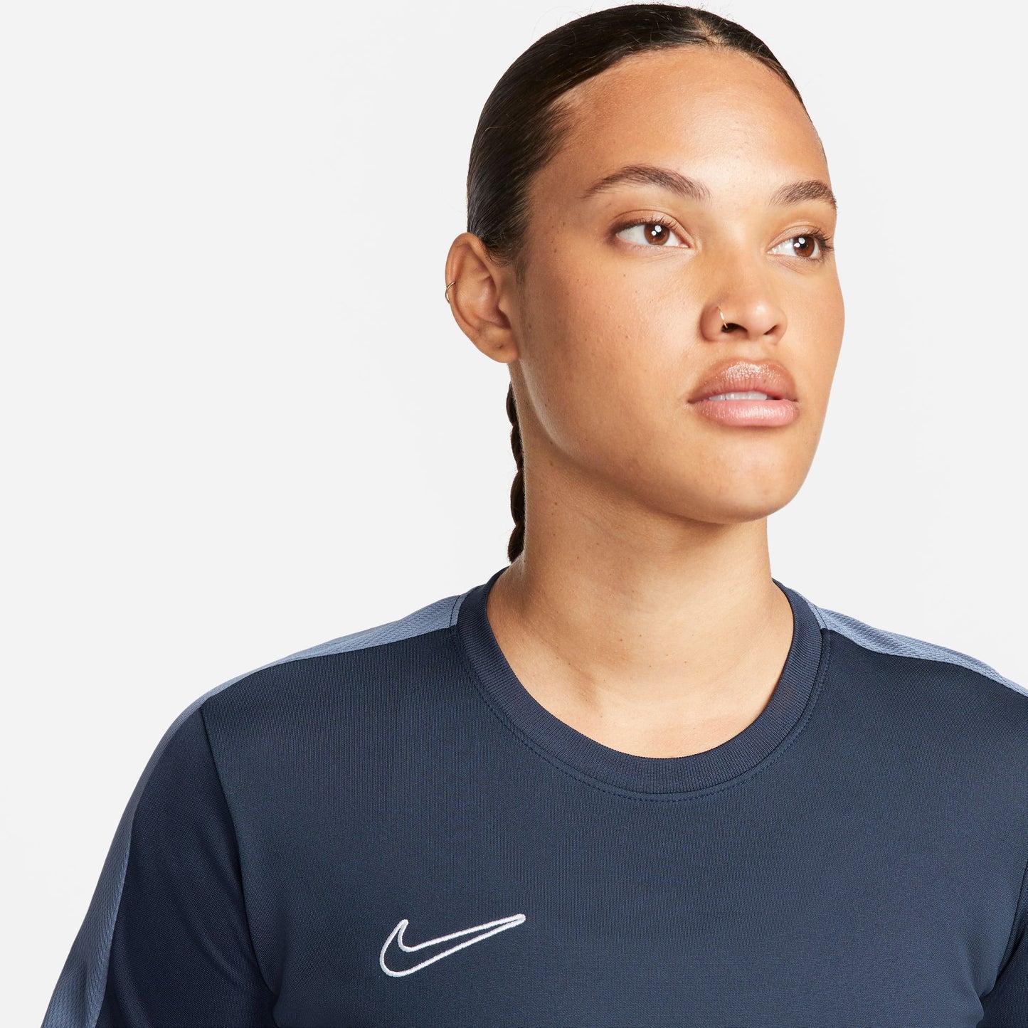 Nike Dri-FIT Academy - Women's Short-Sleeve Top - Blue