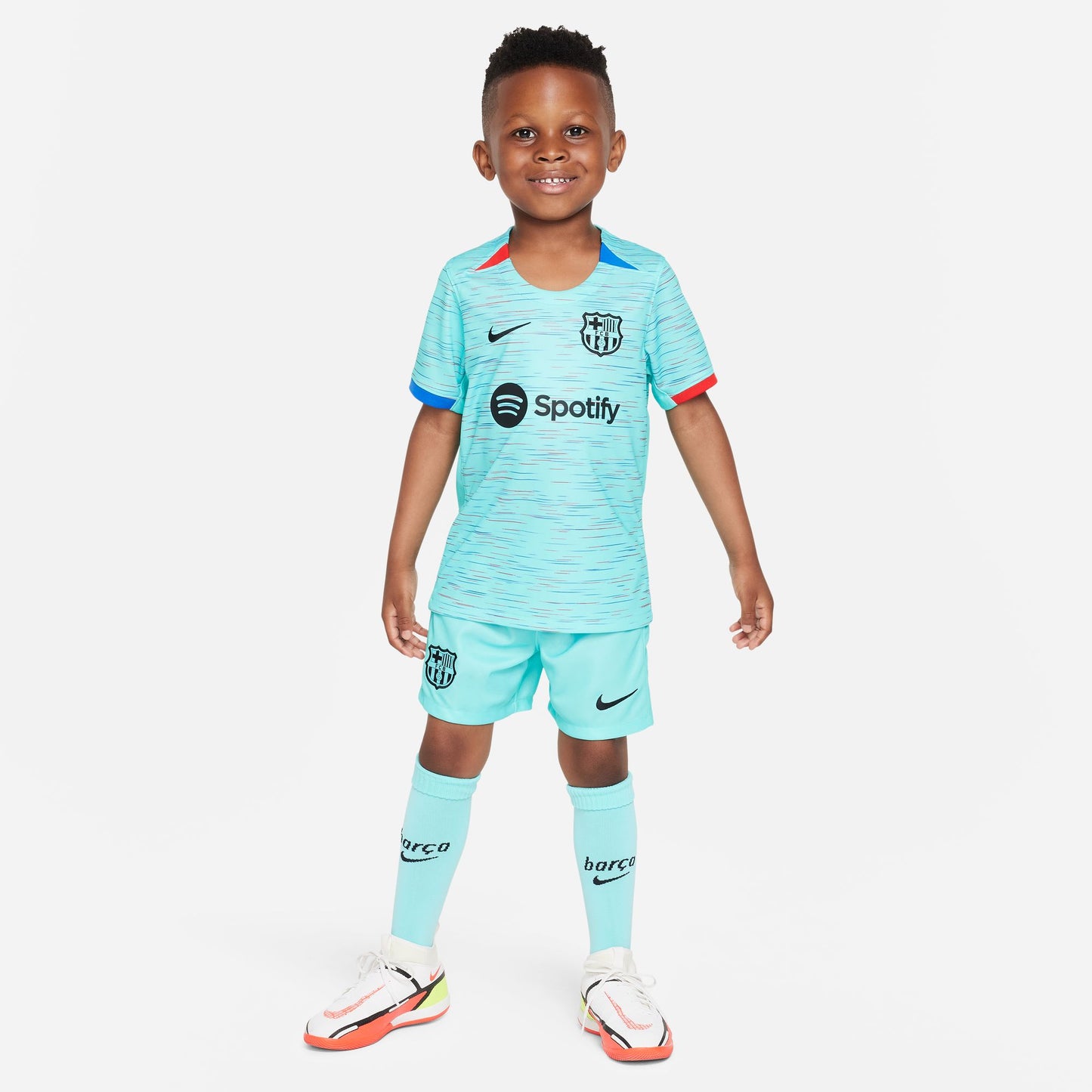 F.C. Barcelona 2023/24 Third Little Kids' Nike Fri-FIT 3-Piece Kit