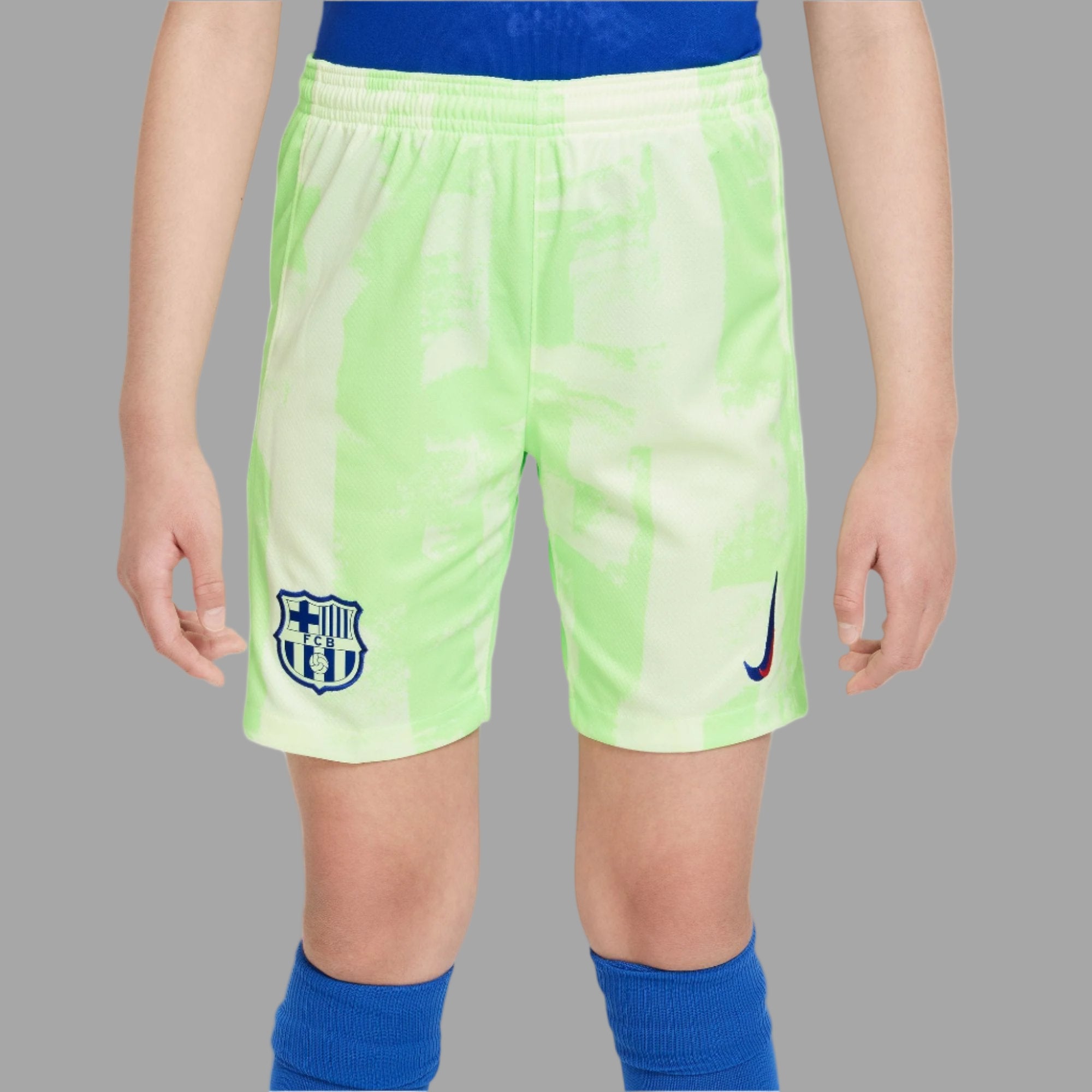 FC Barcelona 2024/25 Stadium Third Big Kids' Shorts