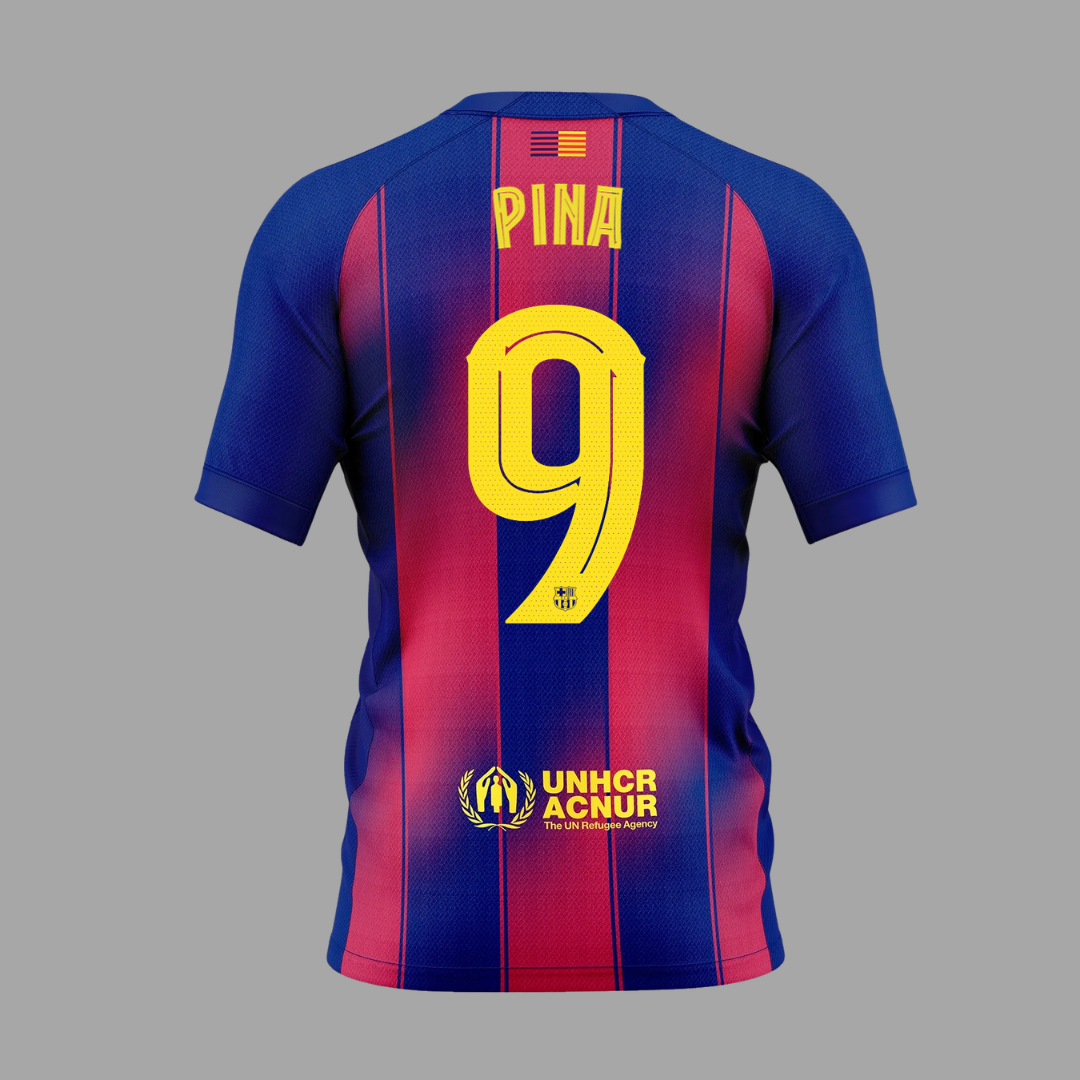 Claudia Pina Home Shirt FC Barcelona Men's Fit Stadium Shirt