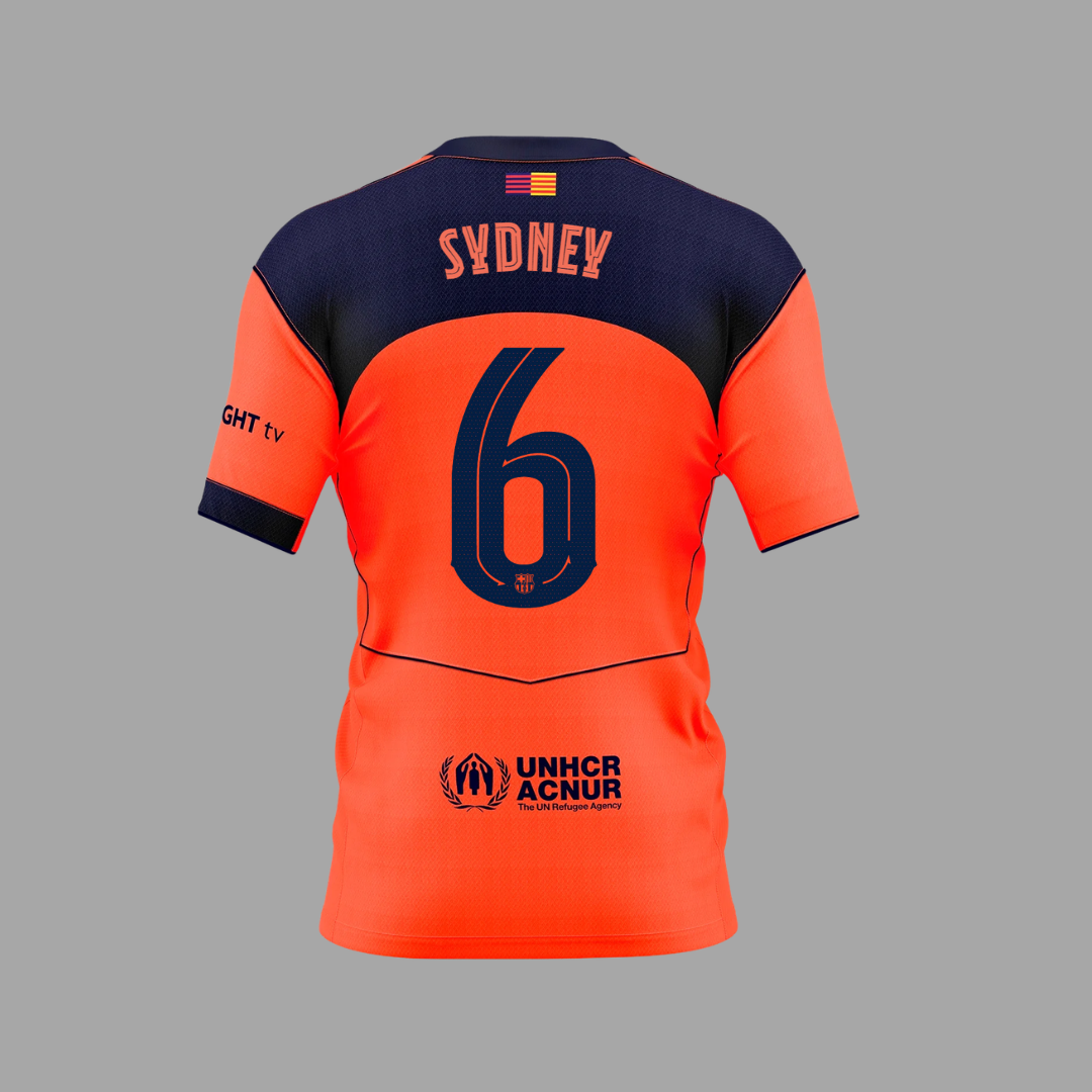 Sydney Schertenleib Third Shirt 2025/26 FC Barcelona Femeni Back of Shirt Men's Fit