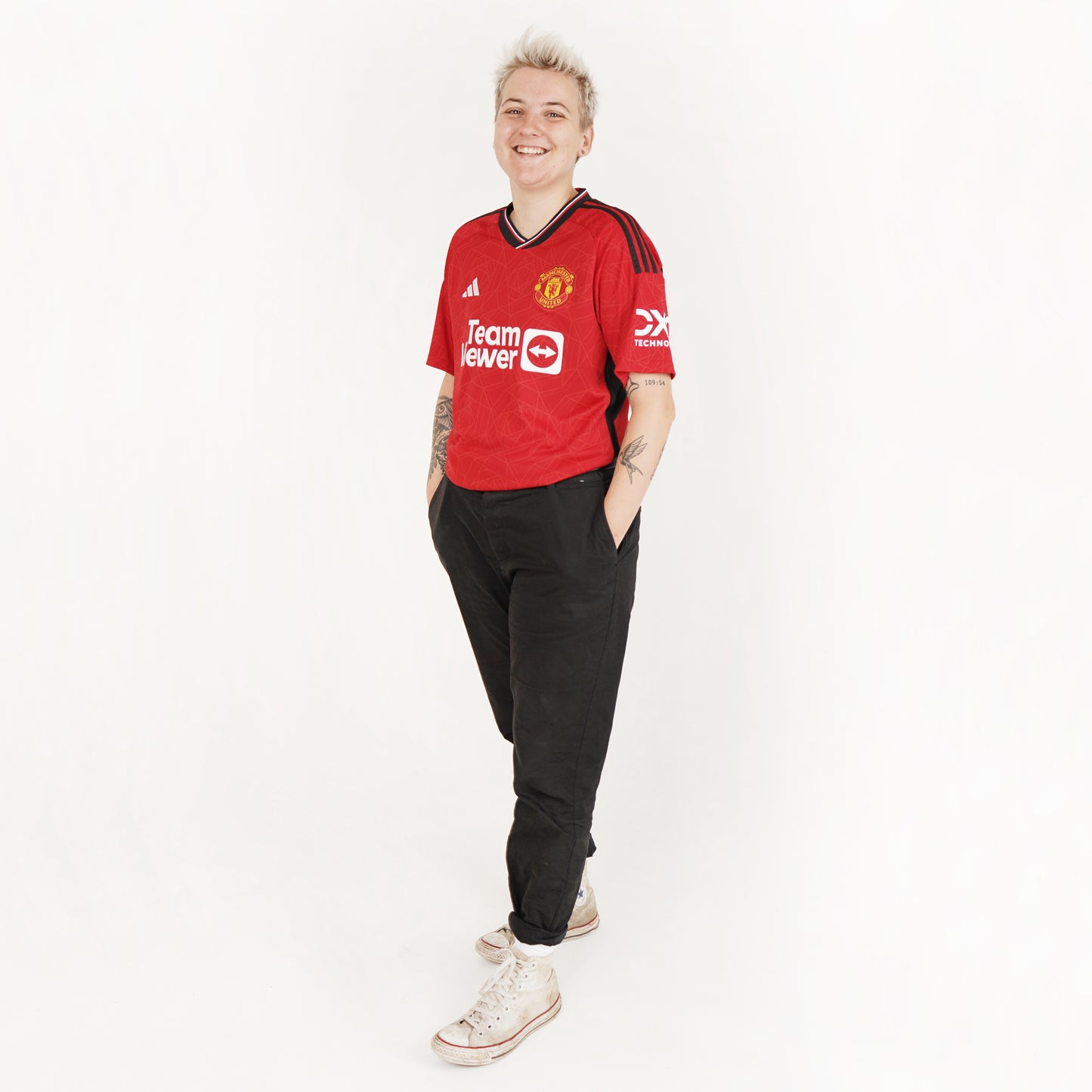 Manchester United Home Straight Fit Adidas Stadium Jersey 2023/24