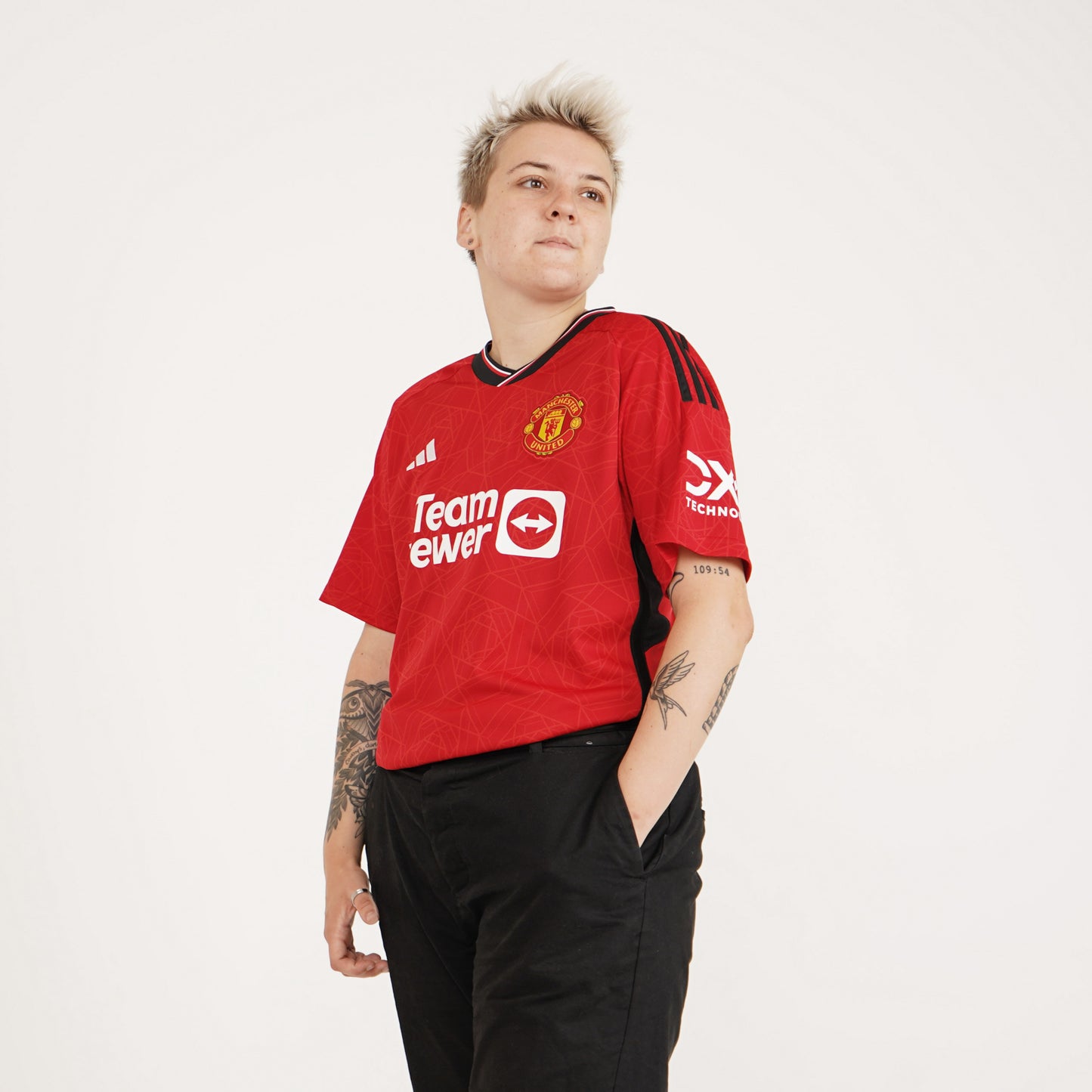 Manchester United Home Straight Fit Adidas Stadium Jersey 2023/24