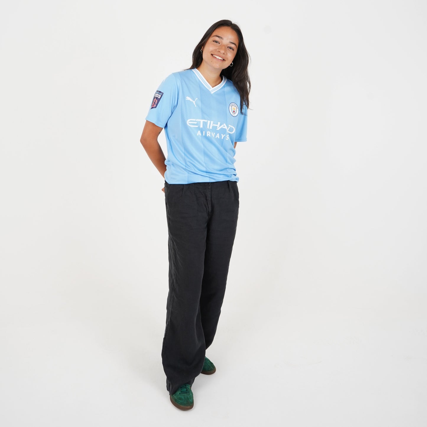Manchester City 2023/2024 Home Straight Fit Puma Stadium Jersey