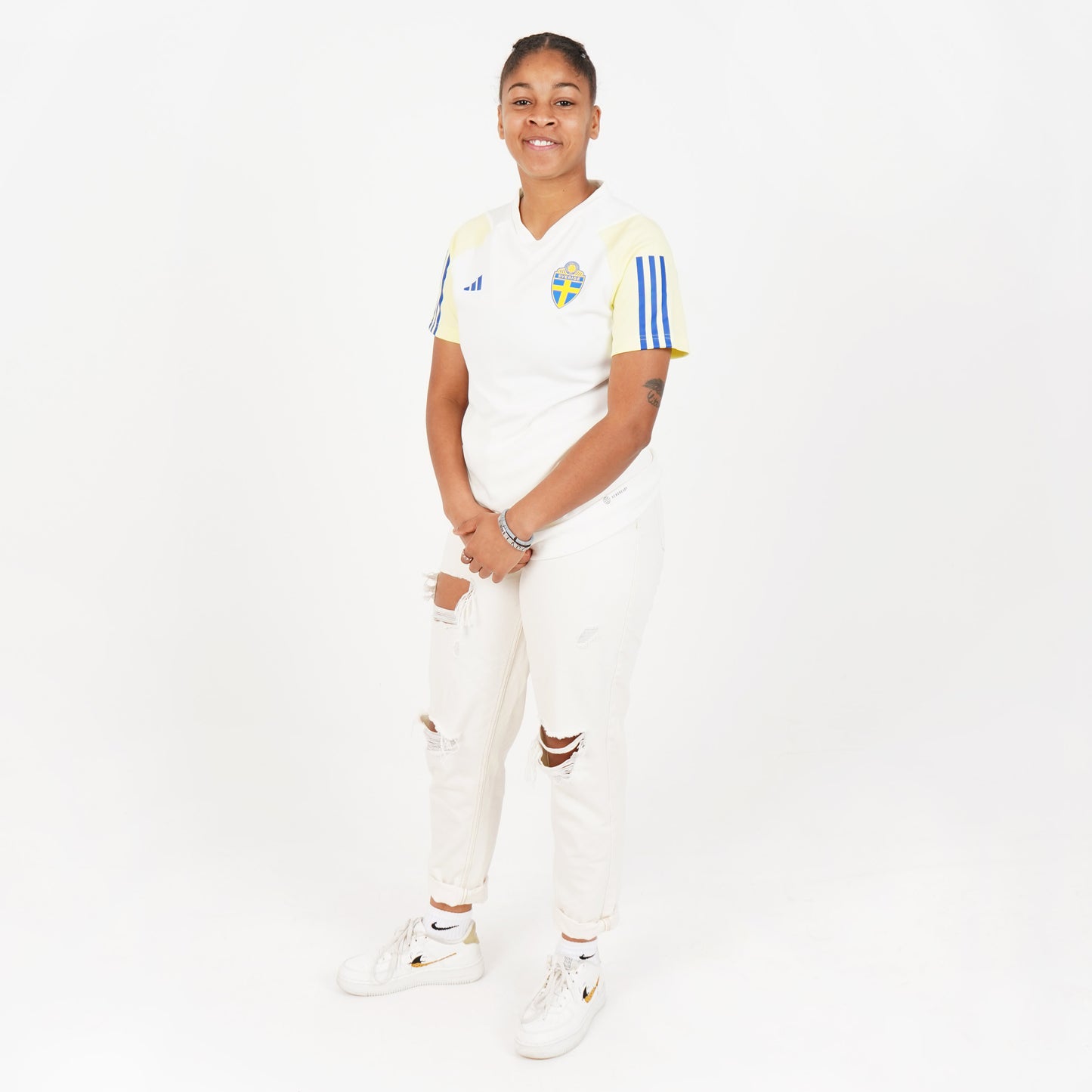 Sweden Adidas Tiro Training Curved Fit Jersey 2023