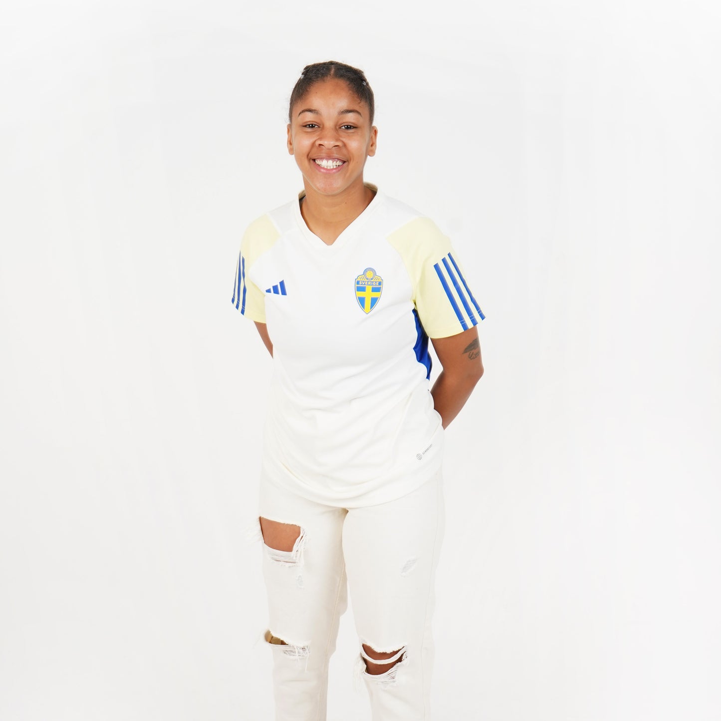 Sweden Adidas Tiro Training Curved Fit Jersey 2023
