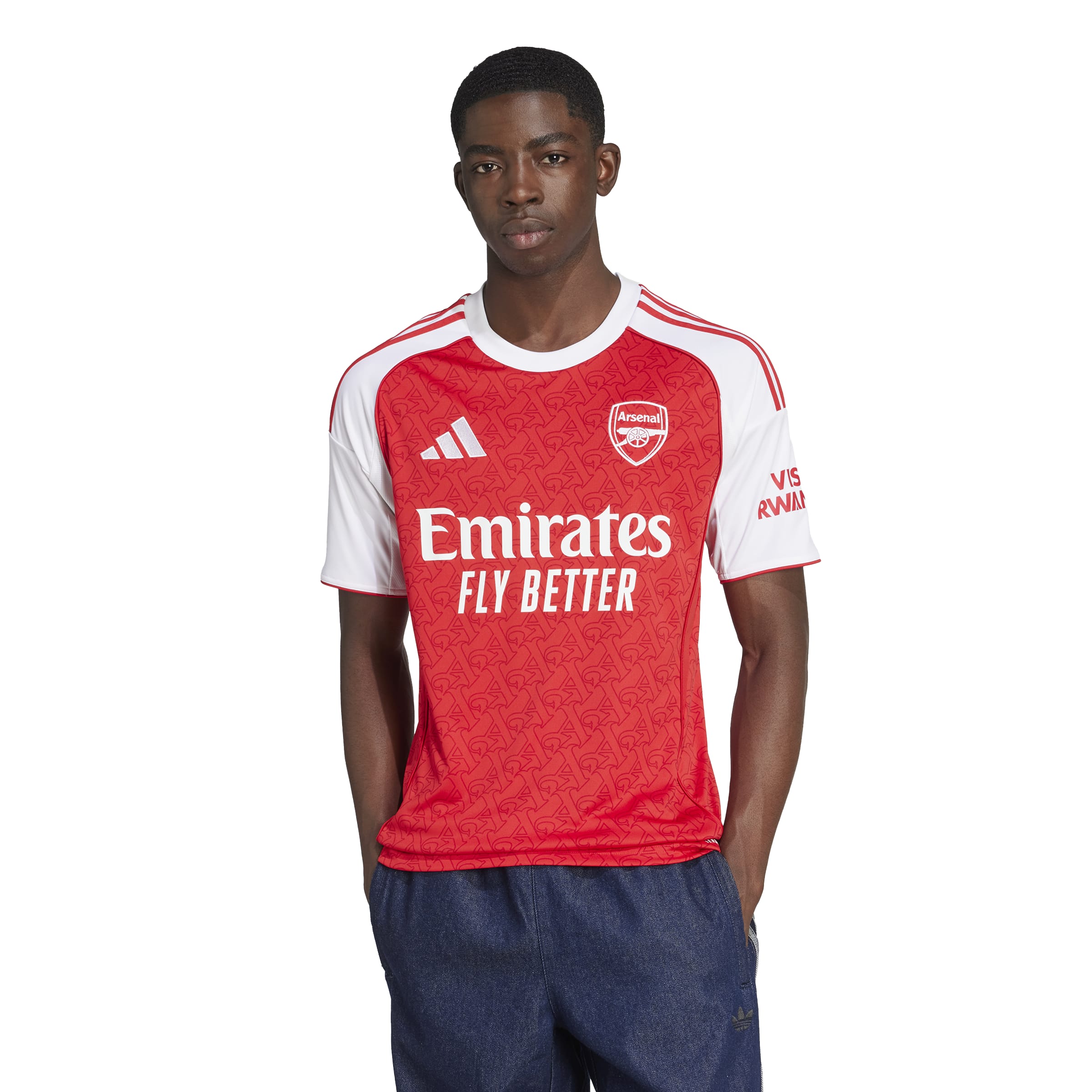 Arsenal 2025/26 Home Straight Match Fit Jersey