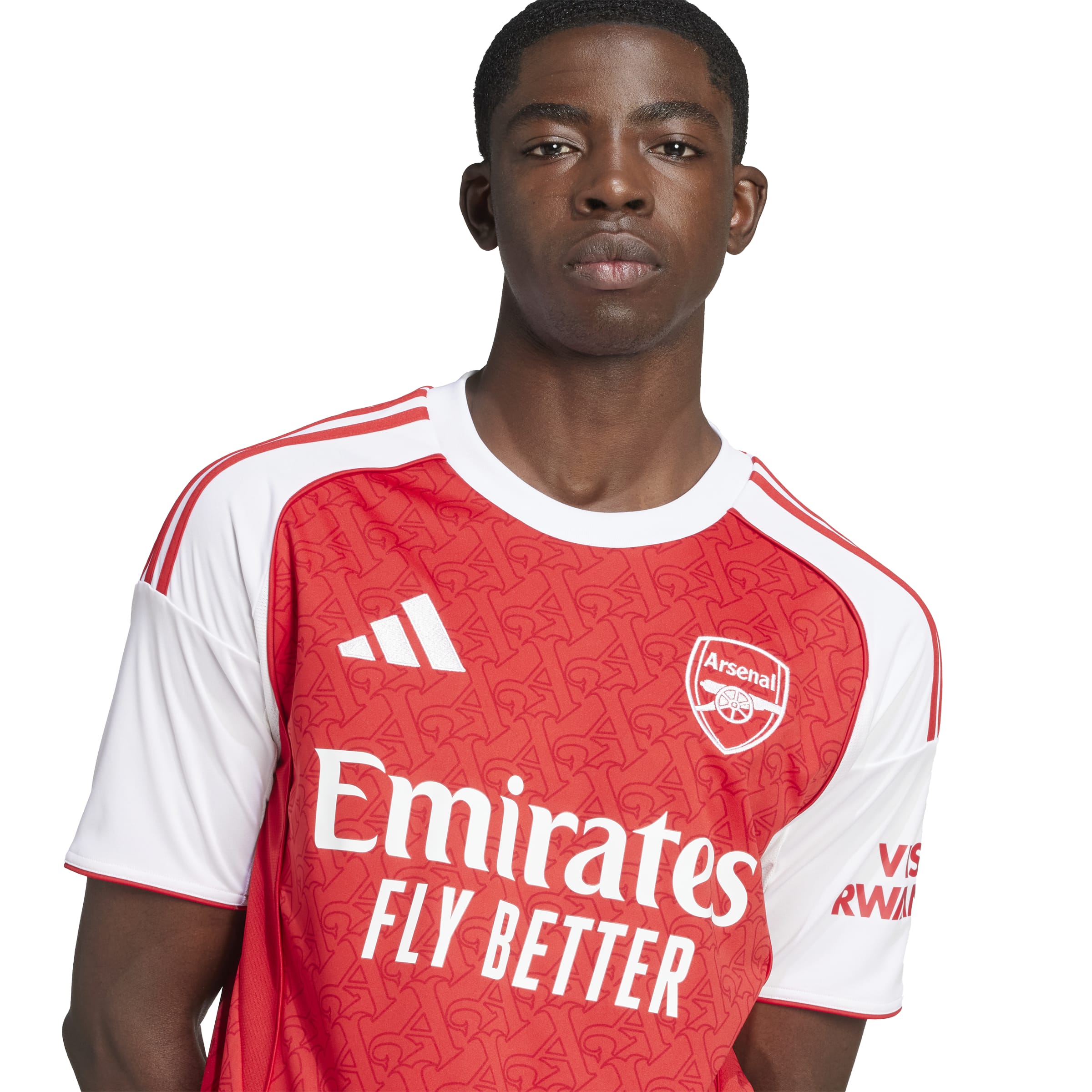 Arsenal 2025/26 Home Straight Match Fit Jersey
