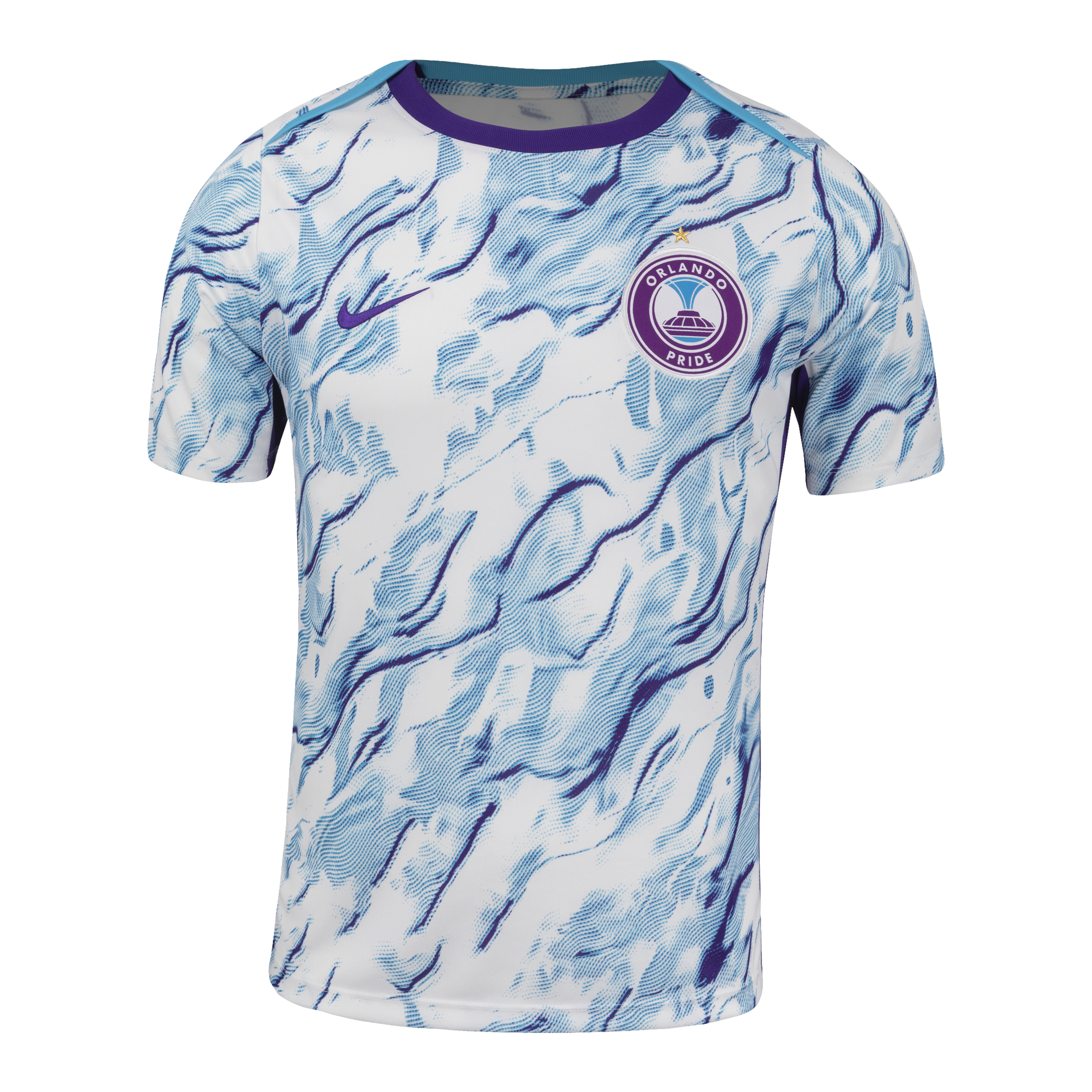 Orlando Pride Pre-Match 2025 Straight Fit Nike Stadium Shirt