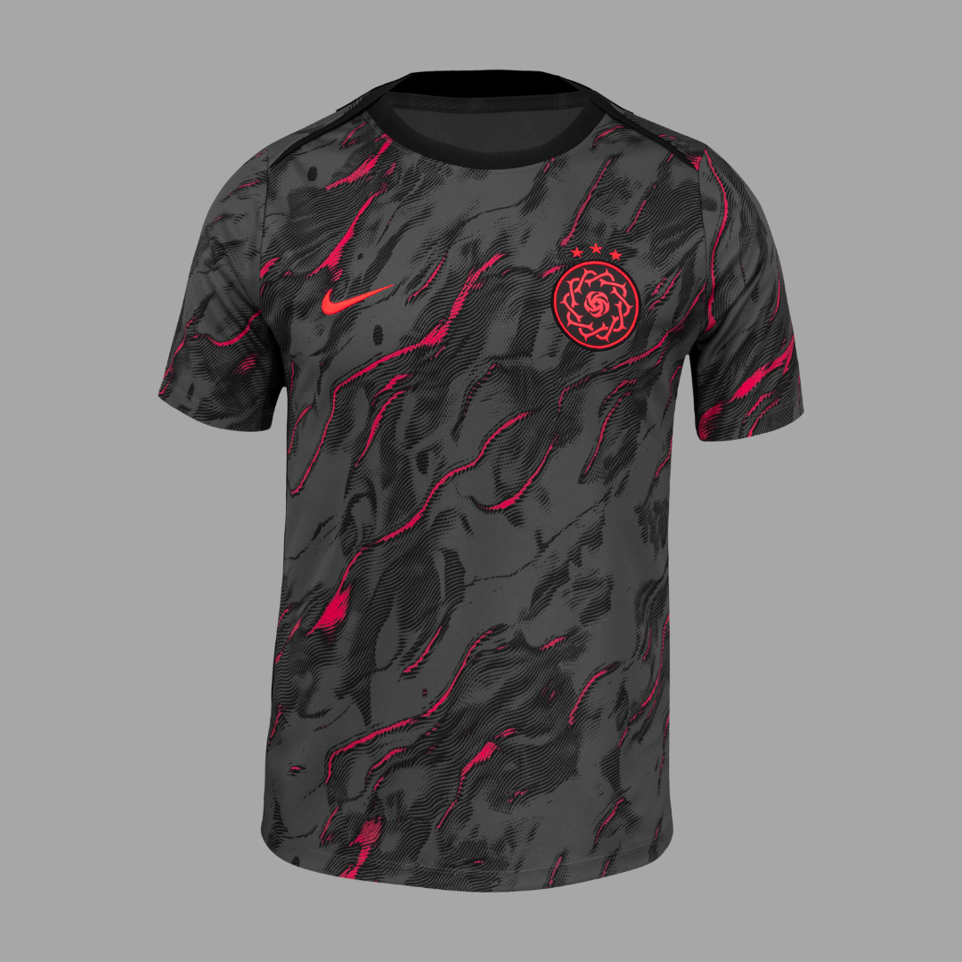 Portland Thorns Pre-Match 2025 Straight Fit Nike Stadium Shirt