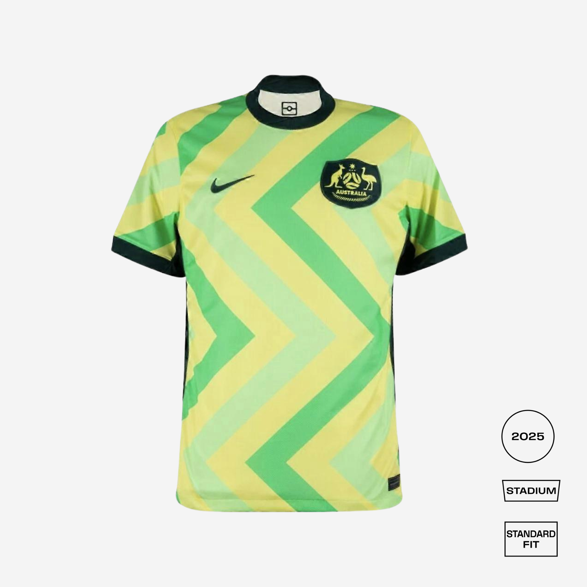 Australia 2025/26 Stadium Home Straight Fit Shirt
