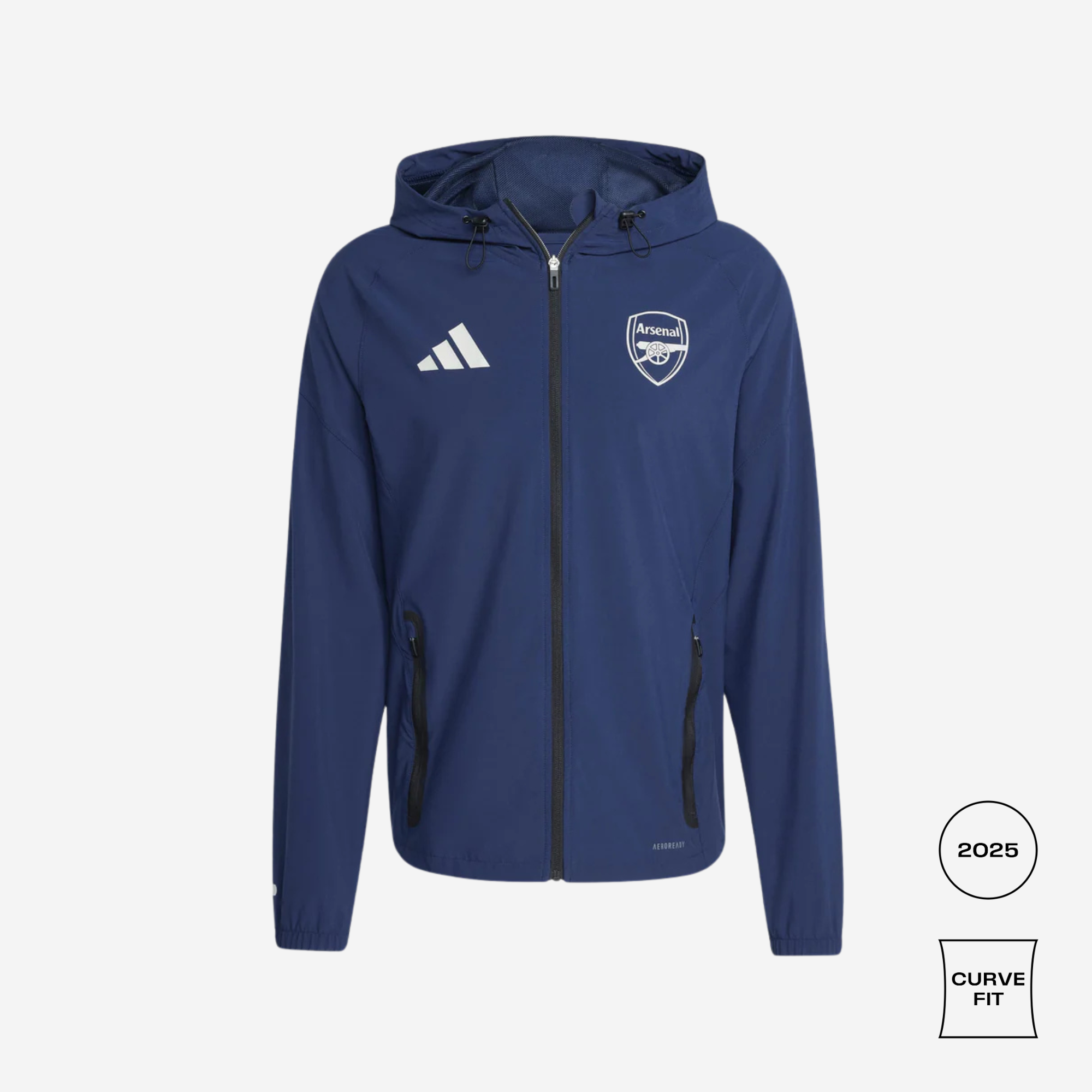 Arsenal Tiro 2025 Competition Vis Tech Travel Jacket