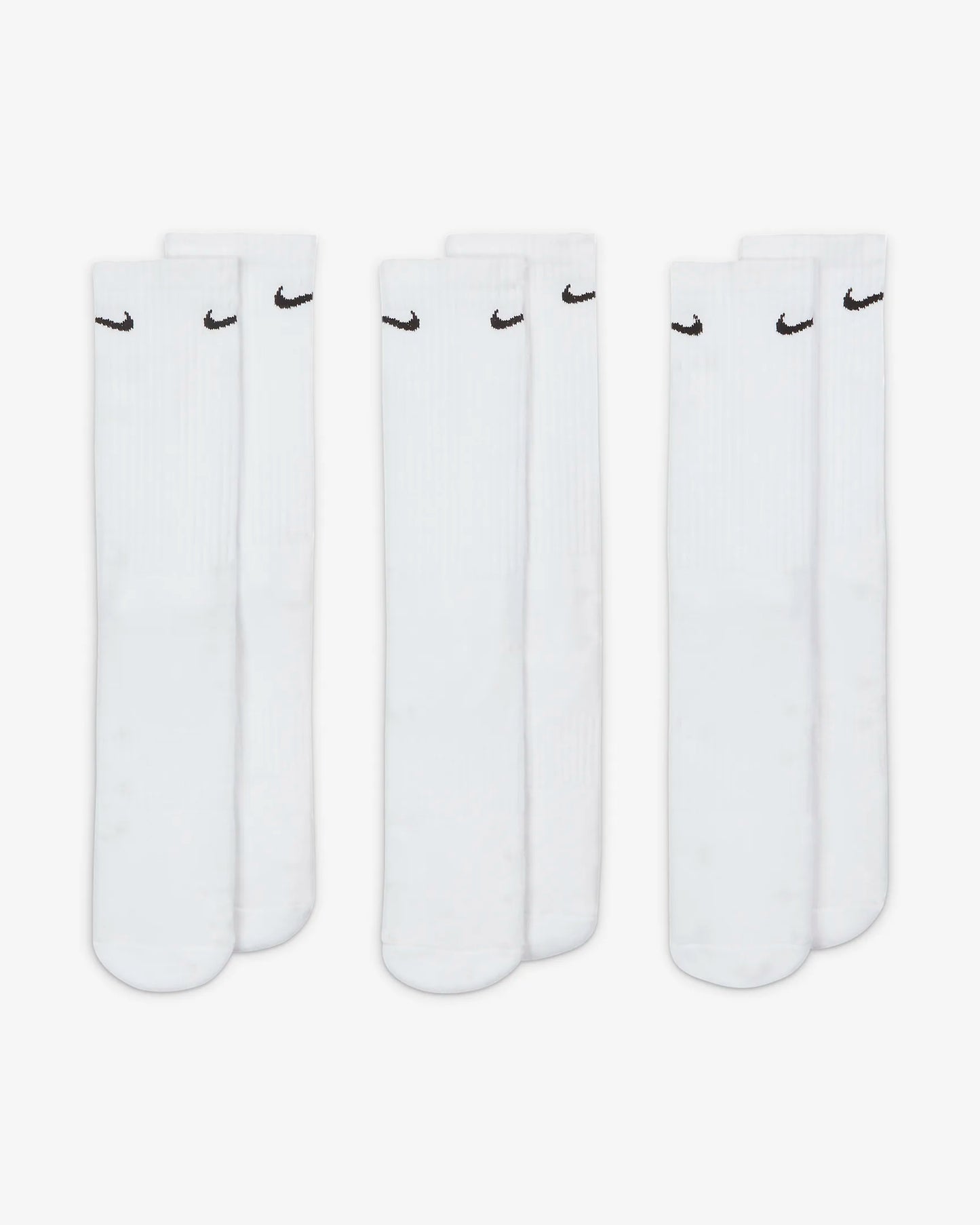 Nike Everyday Cushioned - Training Crew Socks (3 Pairs) - White