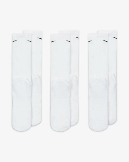 Nike Everyday Cushioned - Training Crew Socks (3 Pairs) - White