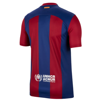 FC Barcelona 2023/24 Home Straight Fit Nike Stadium Jersey