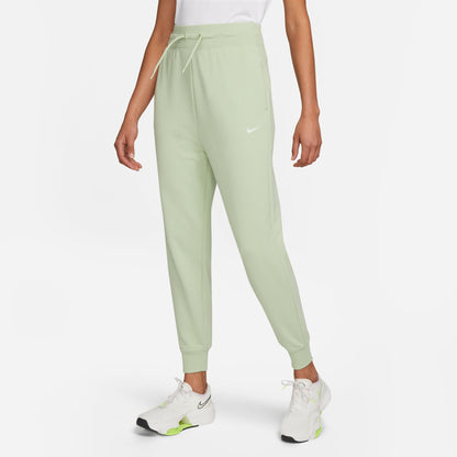 Nike Dri-FIT One - Women's High-Waisted 7/8 French Terry Joggers - Green