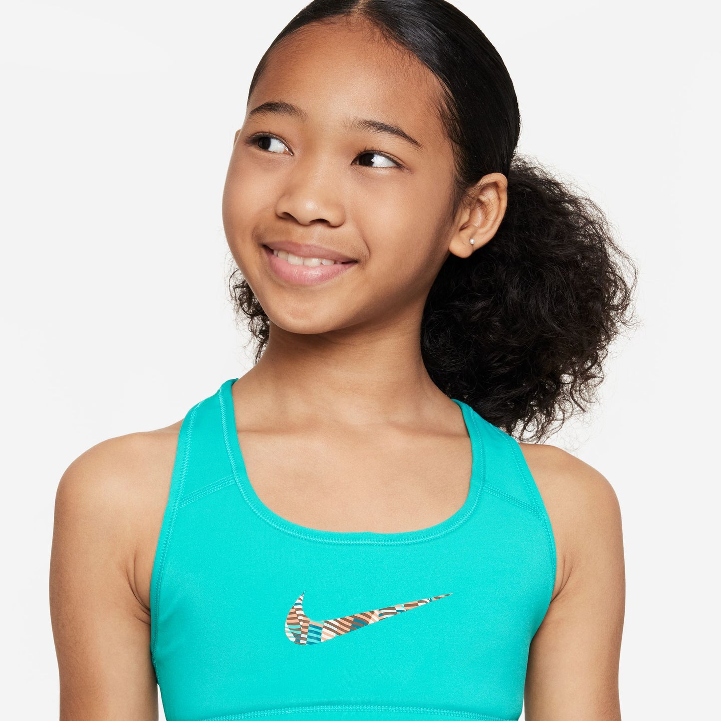 Nike Swoosh - Big Kids' (Girls') Reversible Bra - Green