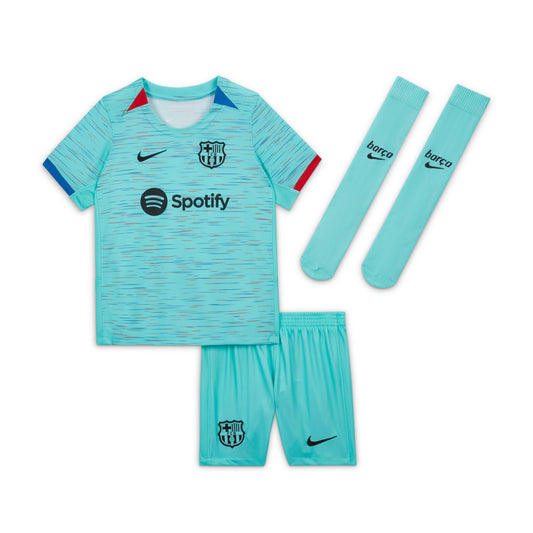 F.C. Barcelona 2023/24 Third Little Kids' Nike Fri-FIT 3-Piece Kit