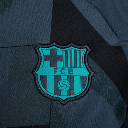 FC Barcelona Strike Third Curved Nike Dri-FIT Soccer Pre-Match Drill Top