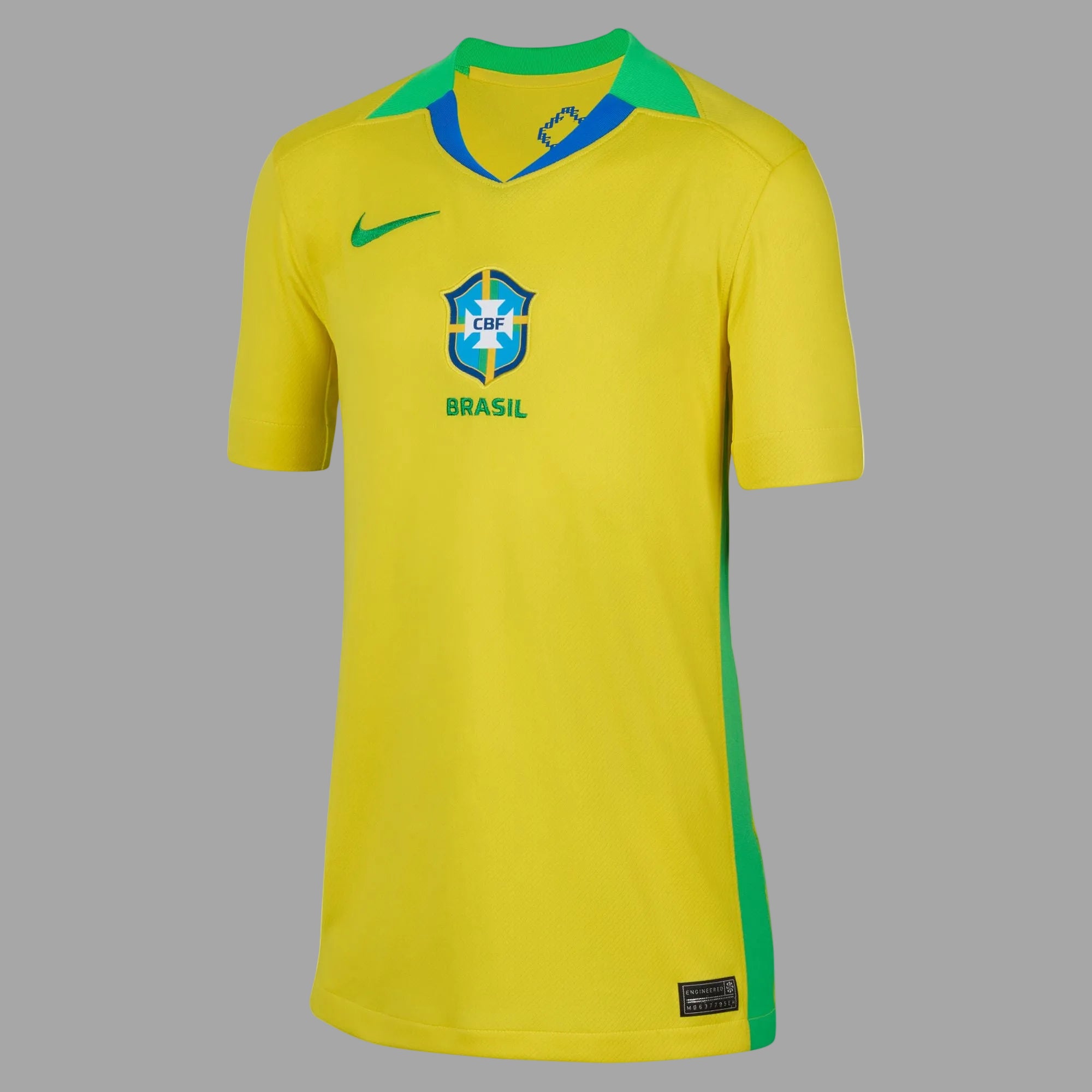 Brazil 2025 Stadium Home Big Kids' Nike Stadium Shirt