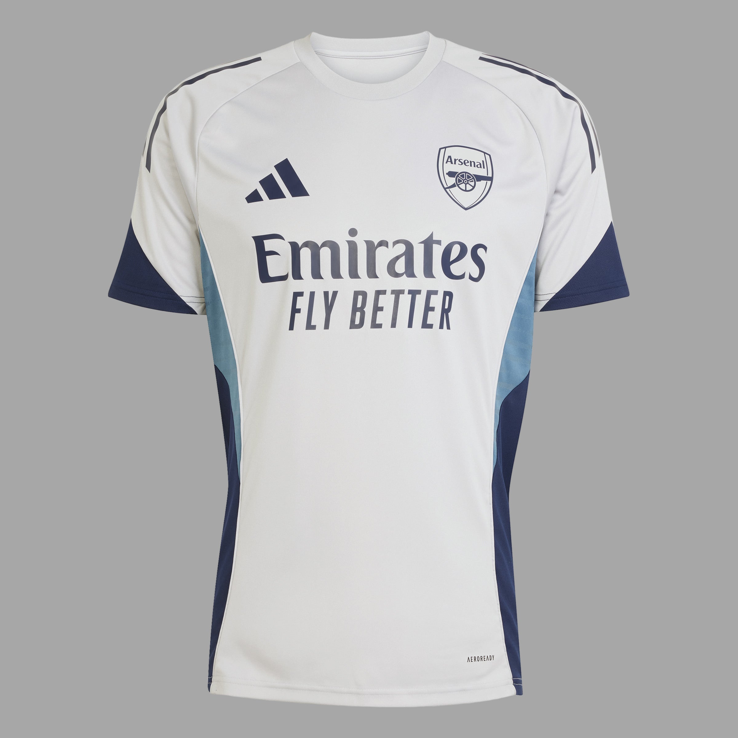 Arsenal Tiro Training Top Shirt Men's Fit Grey