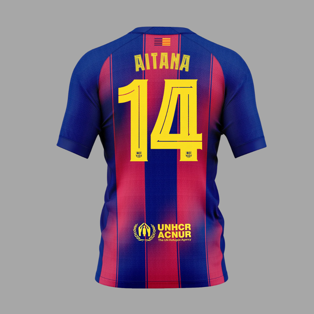 Aitana Bonmati Home Shirt FC Barcelona Men's Fit Stadium Shirt