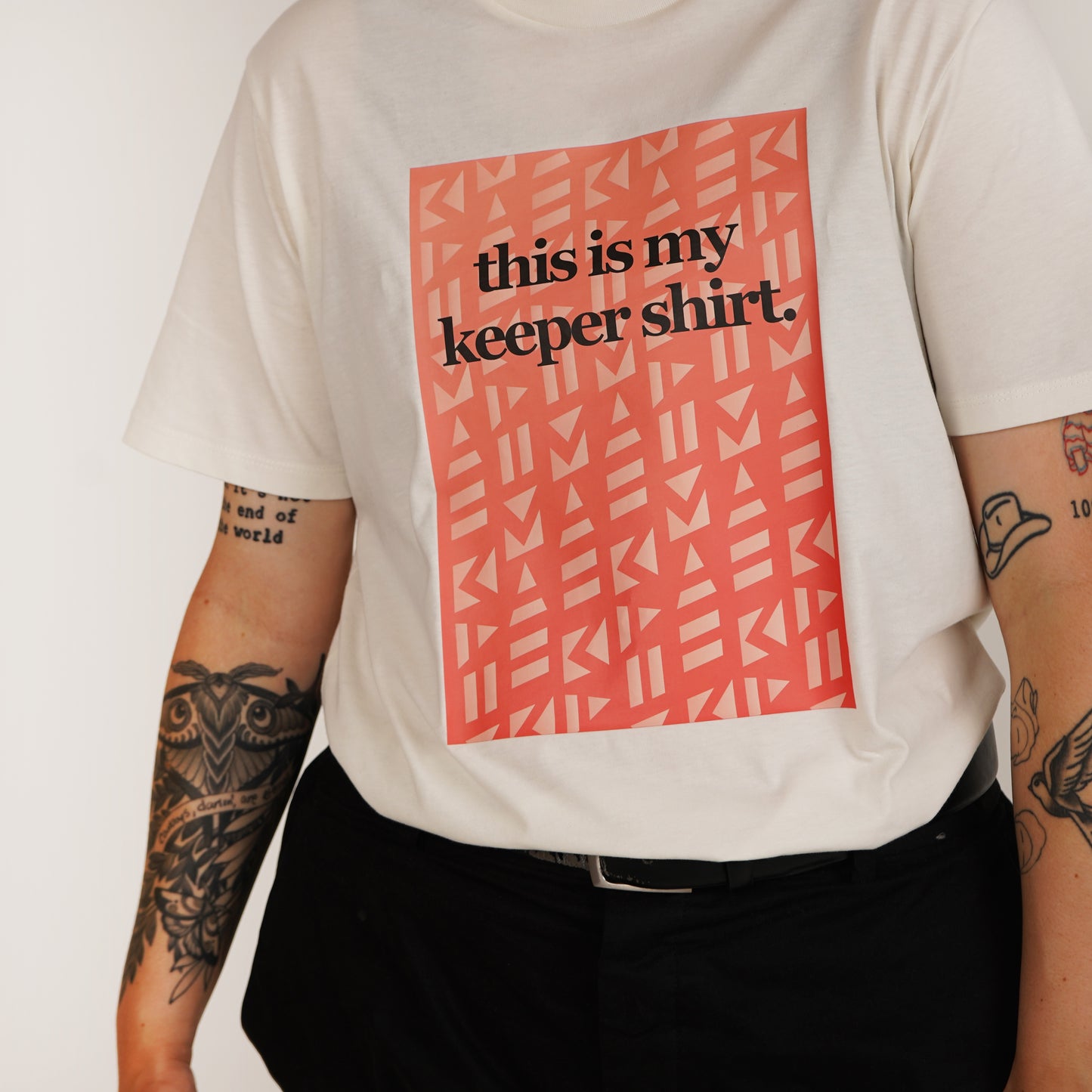 This Is My Keeper Shirt Cream Tee