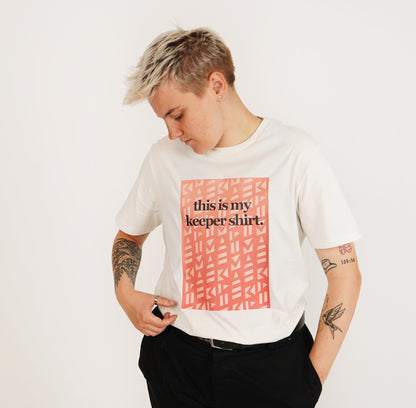 This Is My Keeper Shirt Cream Tee