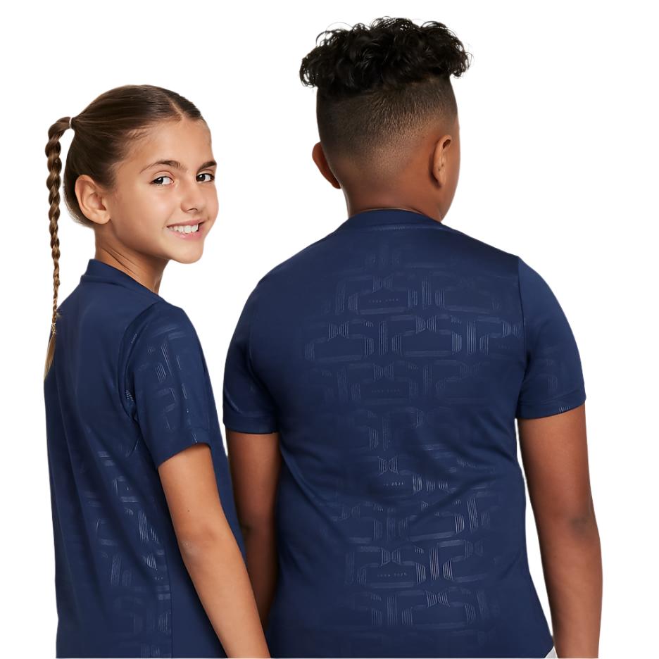 F.C. Barcelona Academy Pro Home Older Kids' Nike Dri-FIT Football Pre-Match Short-Sleeve Top