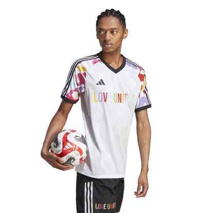 PRIDE White Adidas Straight Fit Jersey 2023