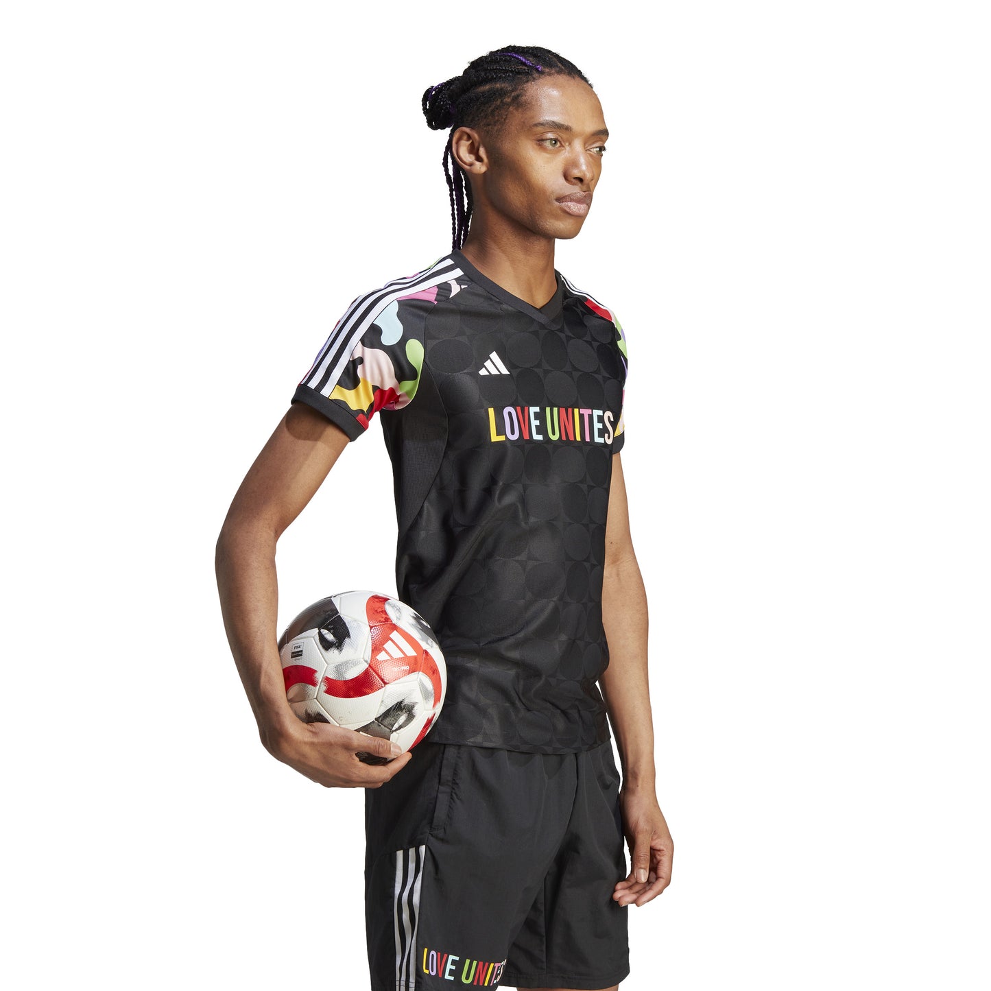 PRIDE Black Adidas Curved Fit Jersey 2023