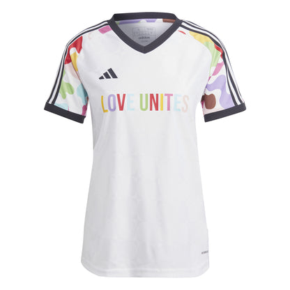 PRIDE White Adidas Curved Fit Jersey 2023