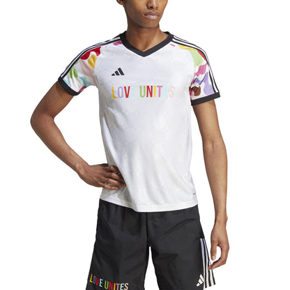 PRIDE White Adidas Curved Fit Jersey 2023