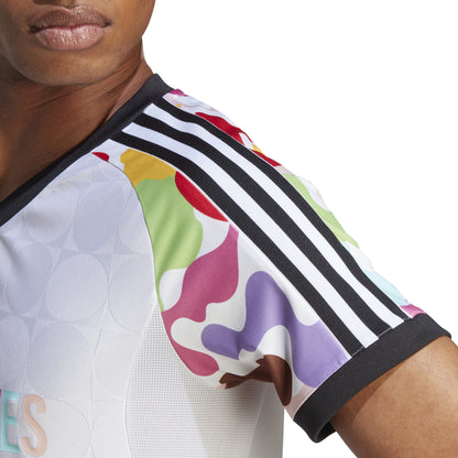 PRIDE White Adidas Curved Fit Jersey 2023