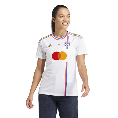 Olympique Lyonnais 2023/24 Home Curved Fit Adidas Stadium Jersey