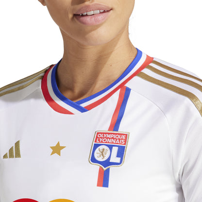 Olympique Lyonnais 2023/24 Home Curved Fit Adidas Stadium Jersey