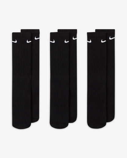 Nike Everyday Cushioned - Training Crew Socks (3 Pairs) - Black